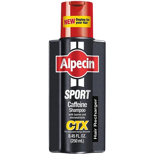 شامپو انرژی دهنده و تقویت کننده کافئین آلپسین Alpecin Sport CTX حجم 250 میلی لیتر